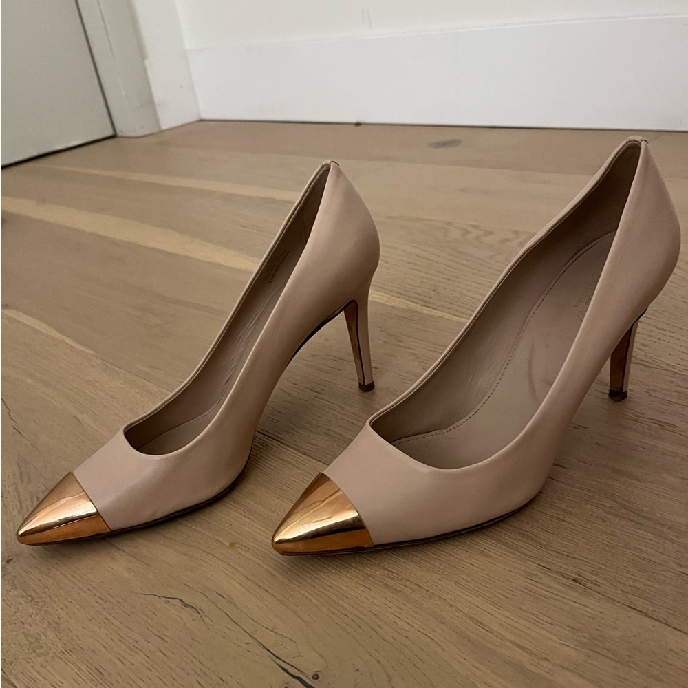 J.Crew capped toe pumps